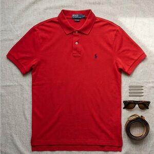 Polo Ralph Lauren Classic Fit Red Short Sleeve Pique Polo Shirt - Men's Size XL